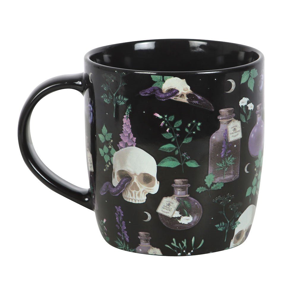 Skull Venom and Vines Ceramic Mug