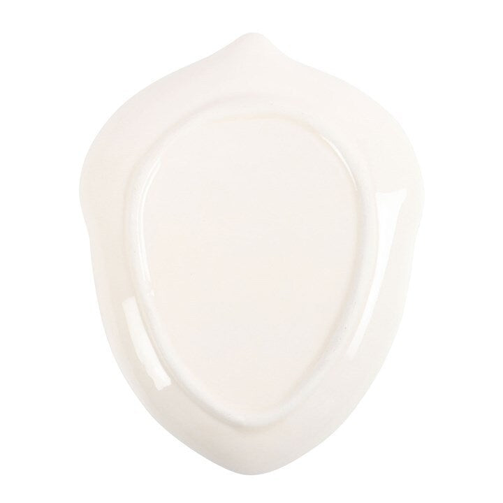 Autumn White Acorn Ceramic Dish Trinket Dish Serving Dish