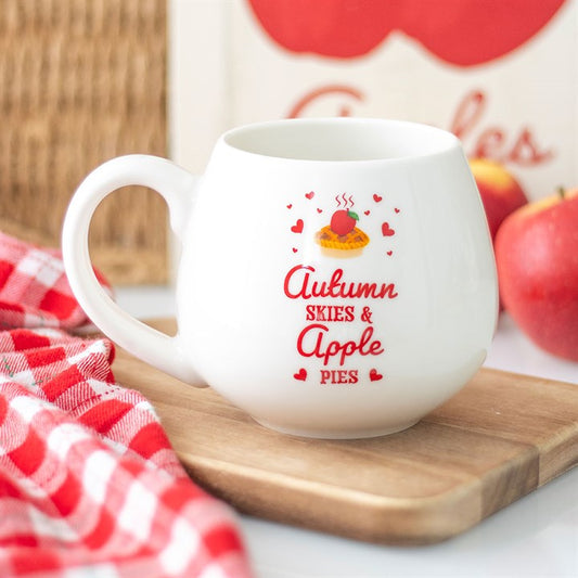 Autumn Skies and Apple Pies Rounded Ceramic Mug