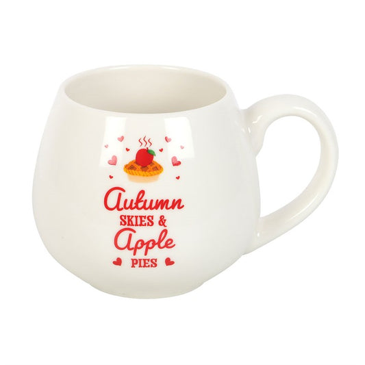Autumn Skies and Apple Pies Rounded Ceramic Mug