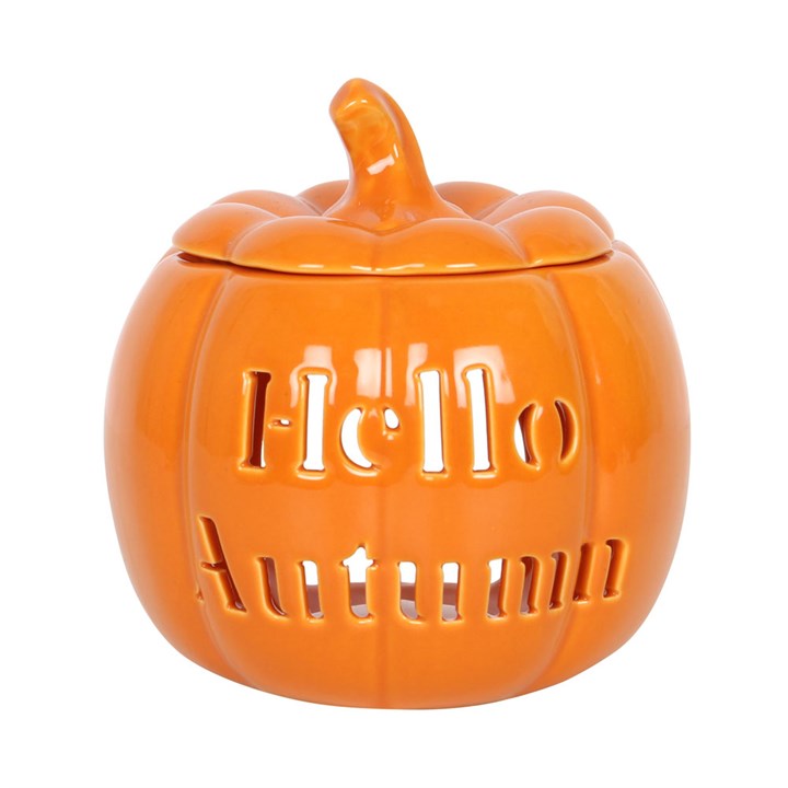 Hello Autumn Pumpkin Ceramic Wax Warmer
