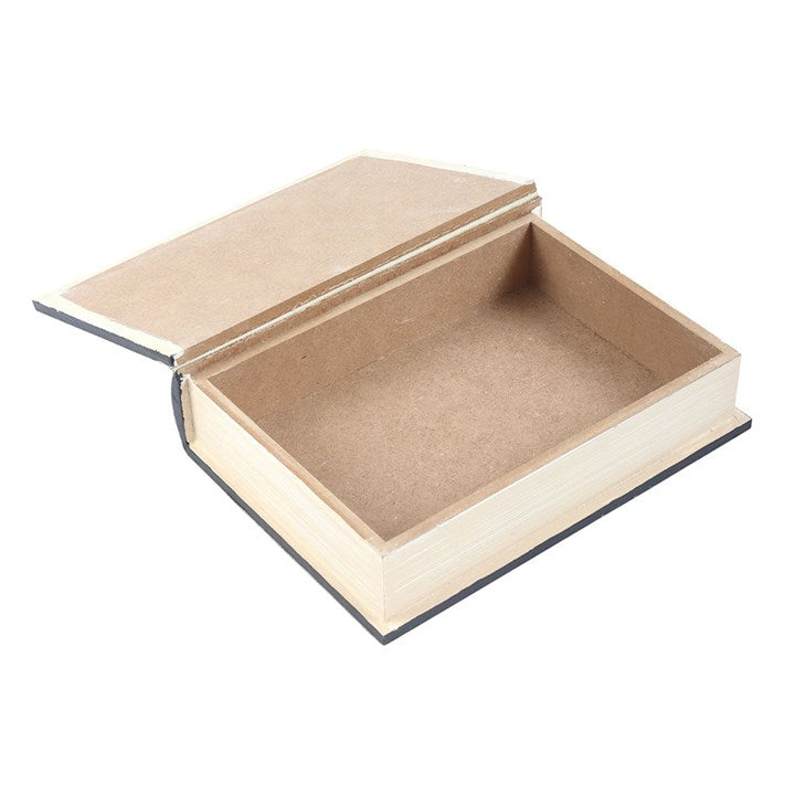 Blue Moon Book Shaped Wooden Storage Box