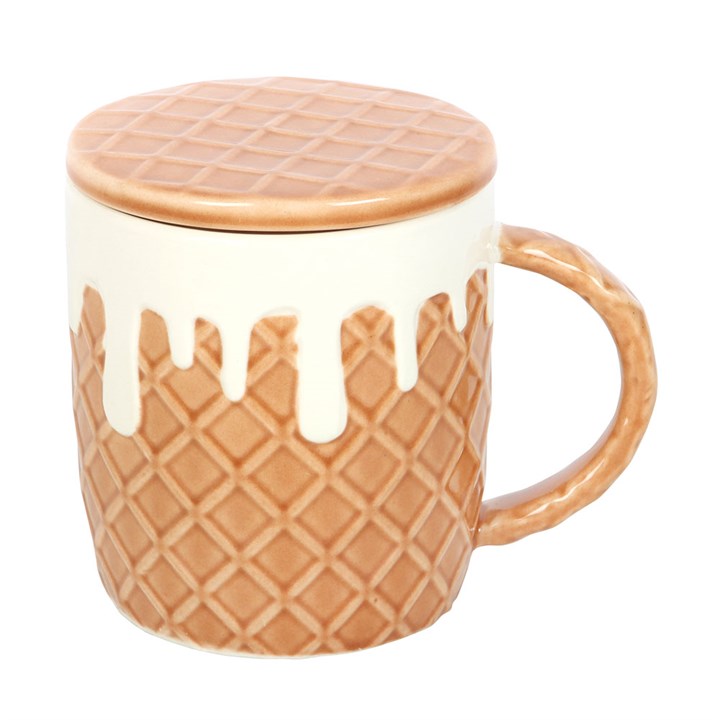 Waffle Ceramic Mug and Coaster Set