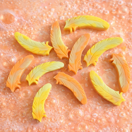 CLEARANCE Peach Bellini, Feather Shape Wax Melts