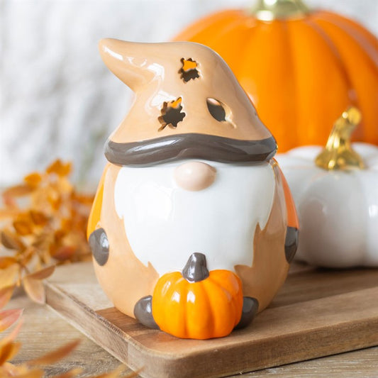 Autumn Beige and Orange Gonk Ceramic Wax Warmer