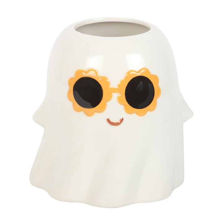 Groovy Ghost Ceramic Flower Vase