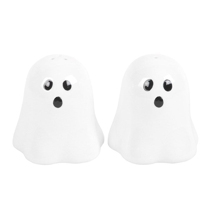 Ghost Ceramic Salt and Pepper Shakers