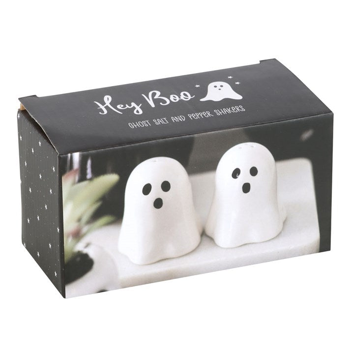 Ghost Ceramic Salt and Pepper Shakers