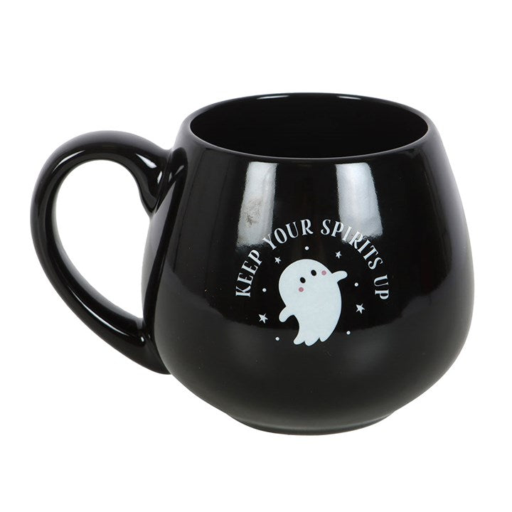 Keep Your Spirits Up Ghost Rounded Ceramic Mug