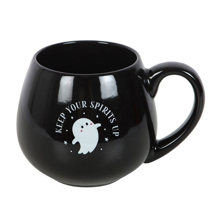 Keep Your Spirits Up Ghost Rounded Ceramic Mug