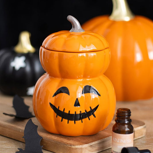 Stacked Pumpkin Ceramic Wax Warmer