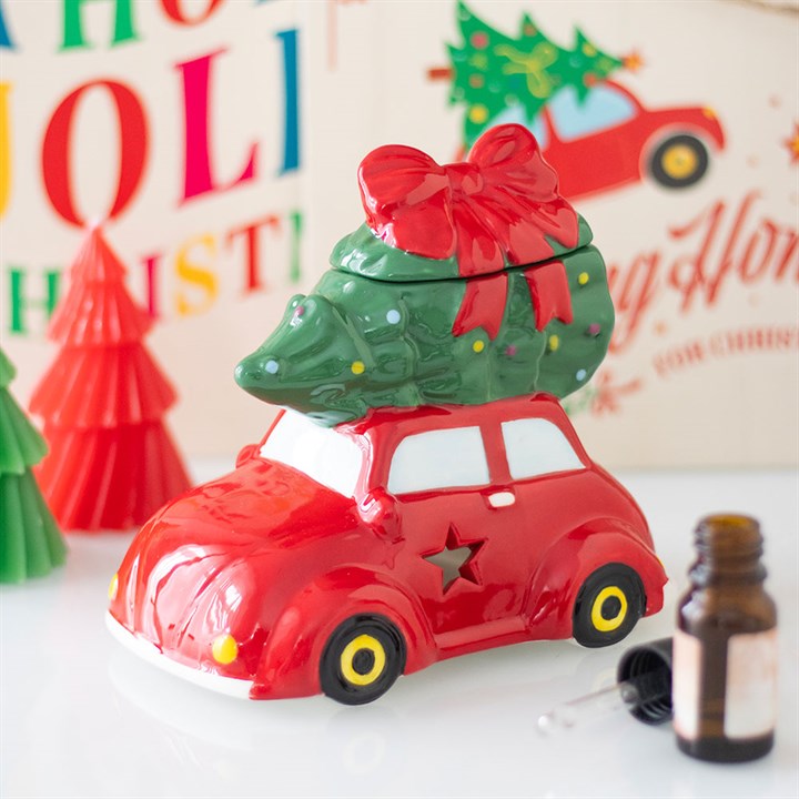 Driving Home for Christmas Tree on Car Ceramic Wax Warmer
