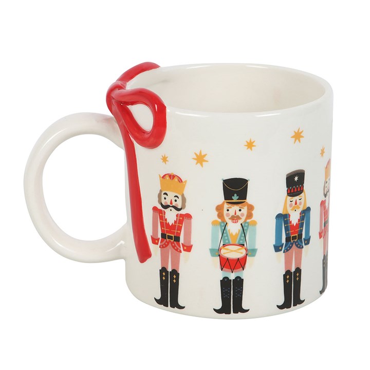 Christmas Nutcracker with Bow Ceramic Mug