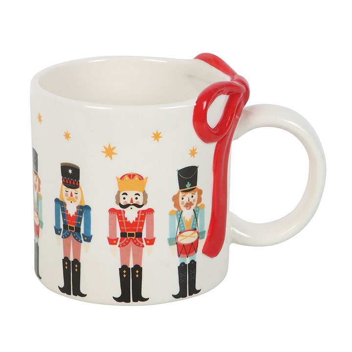 Christmas Nutcracker with Bow Ceramic Mug