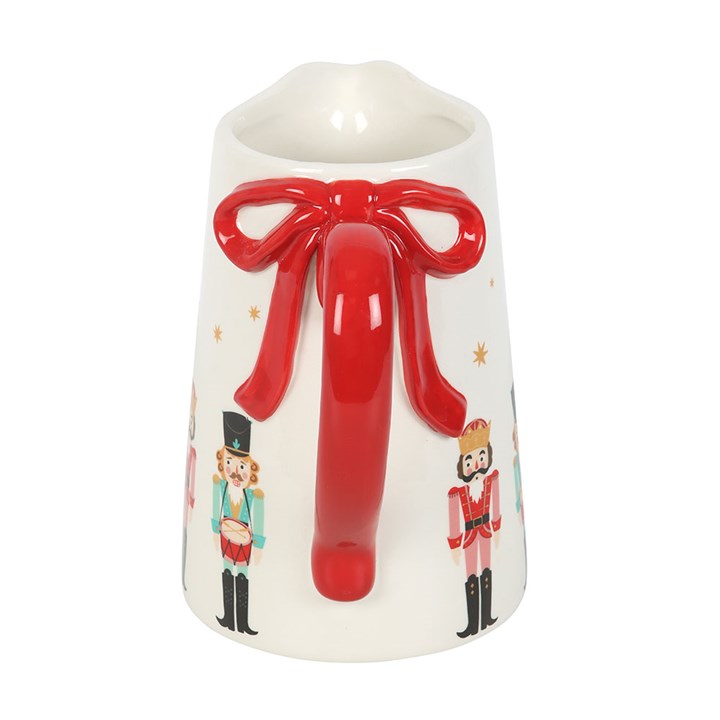 Christmas Nutcracker with Bow Ceramic Flower Jug