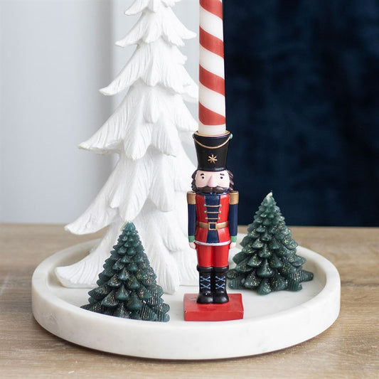 Christmas Nutcracker Taper Candle Holder
