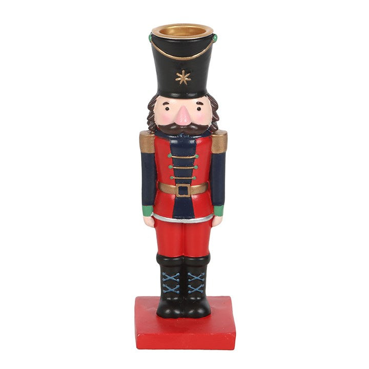 Christmas Nutcracker Taper Candle Holder