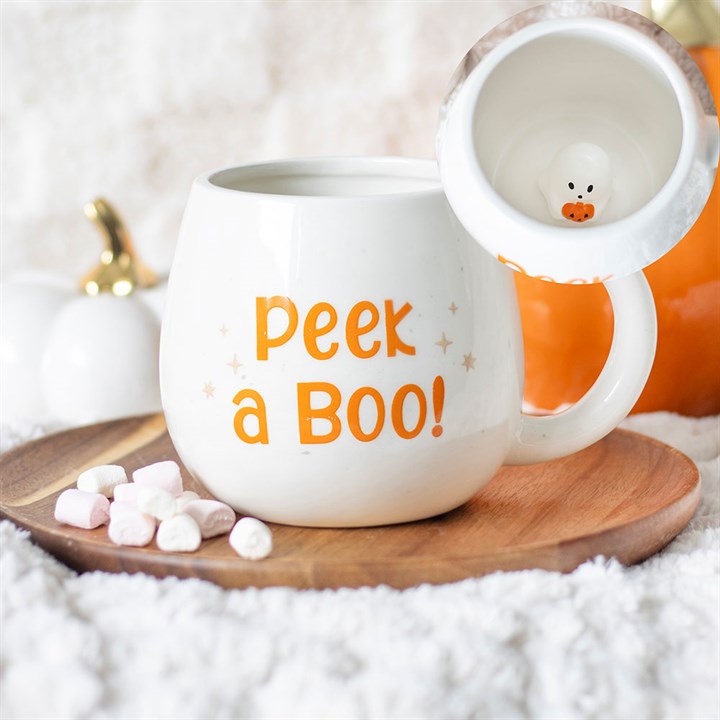 Peekaboo Ghost Ceramic Mug