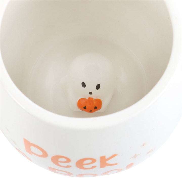 Peekaboo Ghost Ceramic Mug