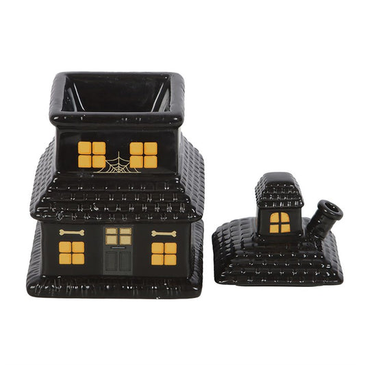 Black Haunted House Ceramic Wax Warmer