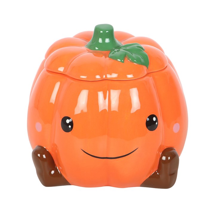 Cute Smiling Pumpkin Ceramic Wax Warmer