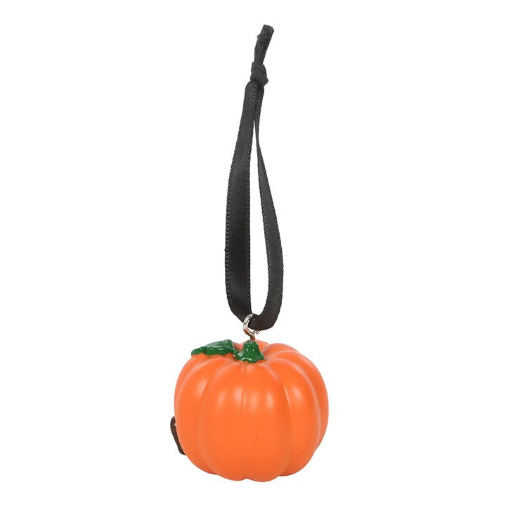 Smiling Pumpkin Autumn Christmas Hanging Ornament Bauble