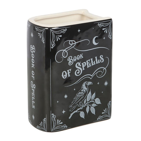 Black Book of Spells Ceramic Flower Vase