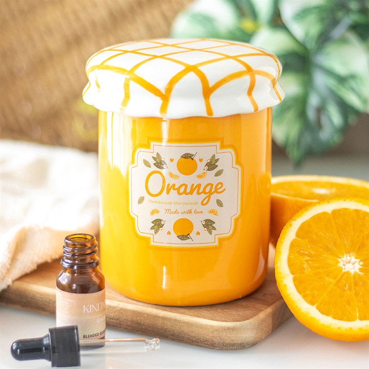 Orange Marmalade Jar Ceramic Wax Warmer