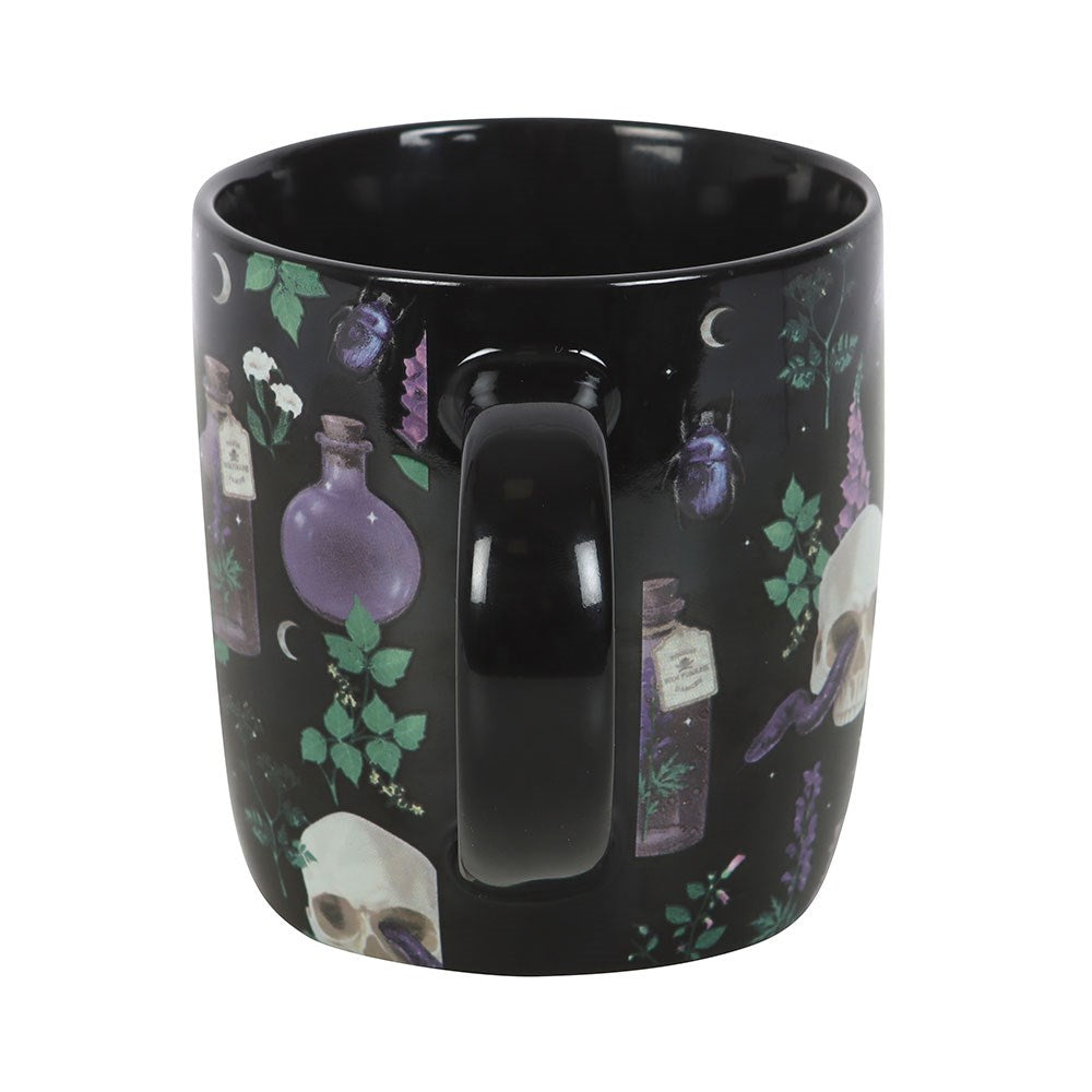 Skull Venom and Vines Ceramic Mug