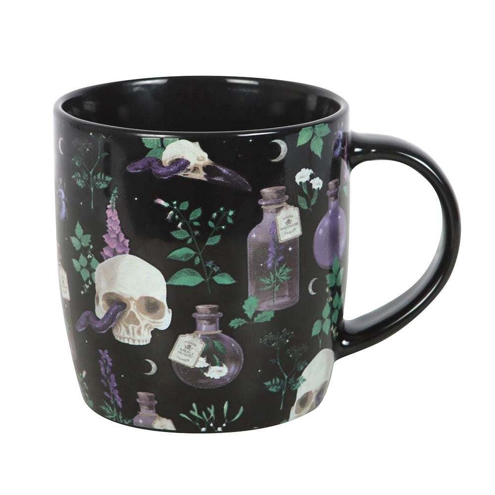 Skull Venom and Vines Ceramic Mug