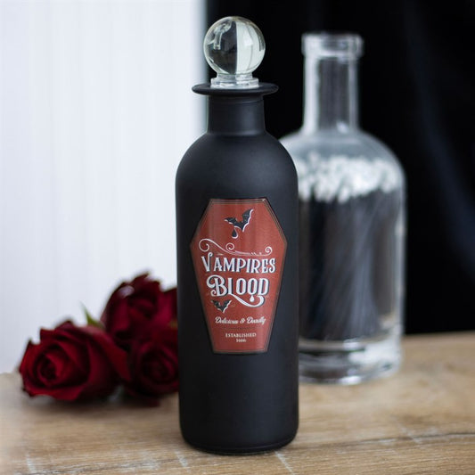 Black Decorative Vampires Blood Glass Potion Bottle