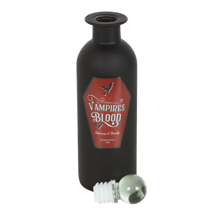 Black Decorative Vampires Blood Glass Potion Bottle