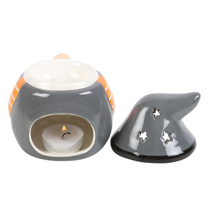 Autumn Grey and Orange Gonk Ceramic Wax Warmer