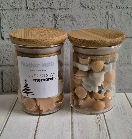Christmas Memories Wax Melt Mini Shape in Glass Jar