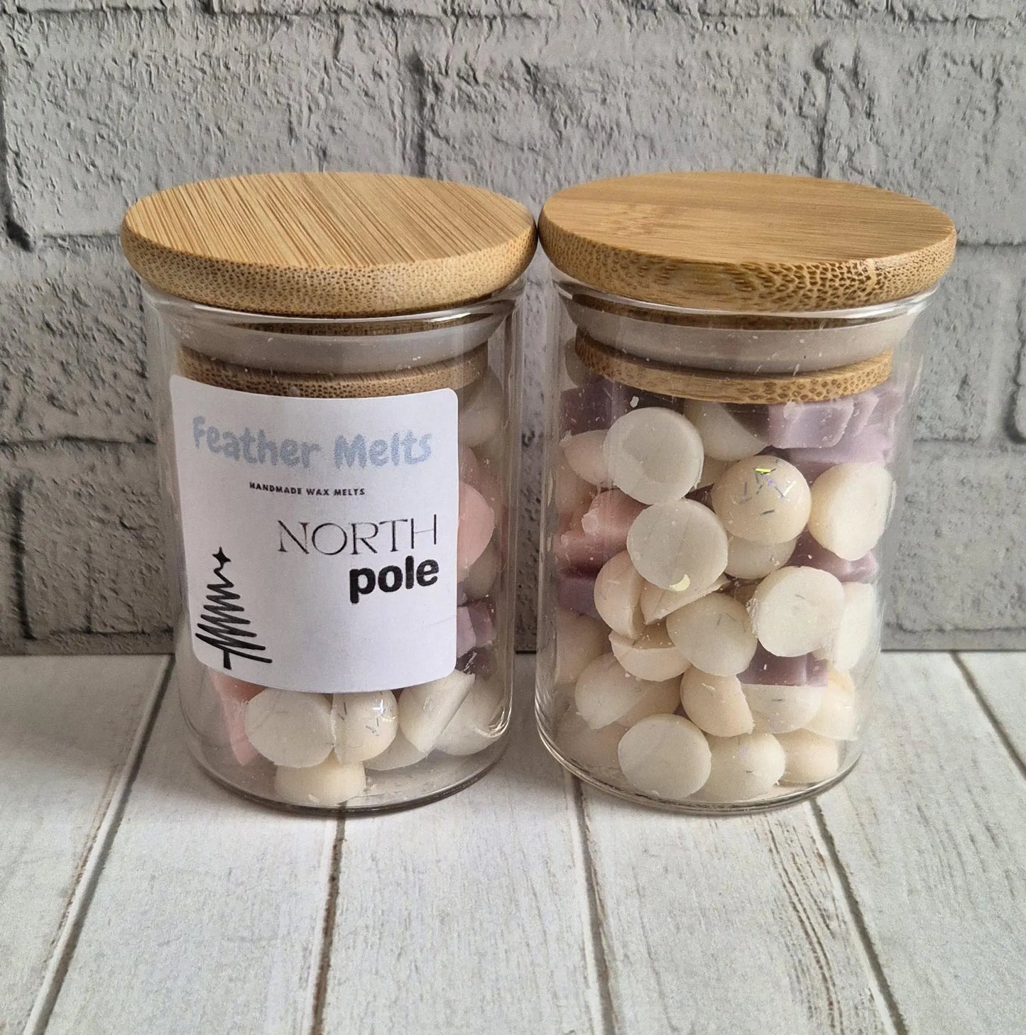 North Pole Wax Melt Mini Shape in Glass Jar