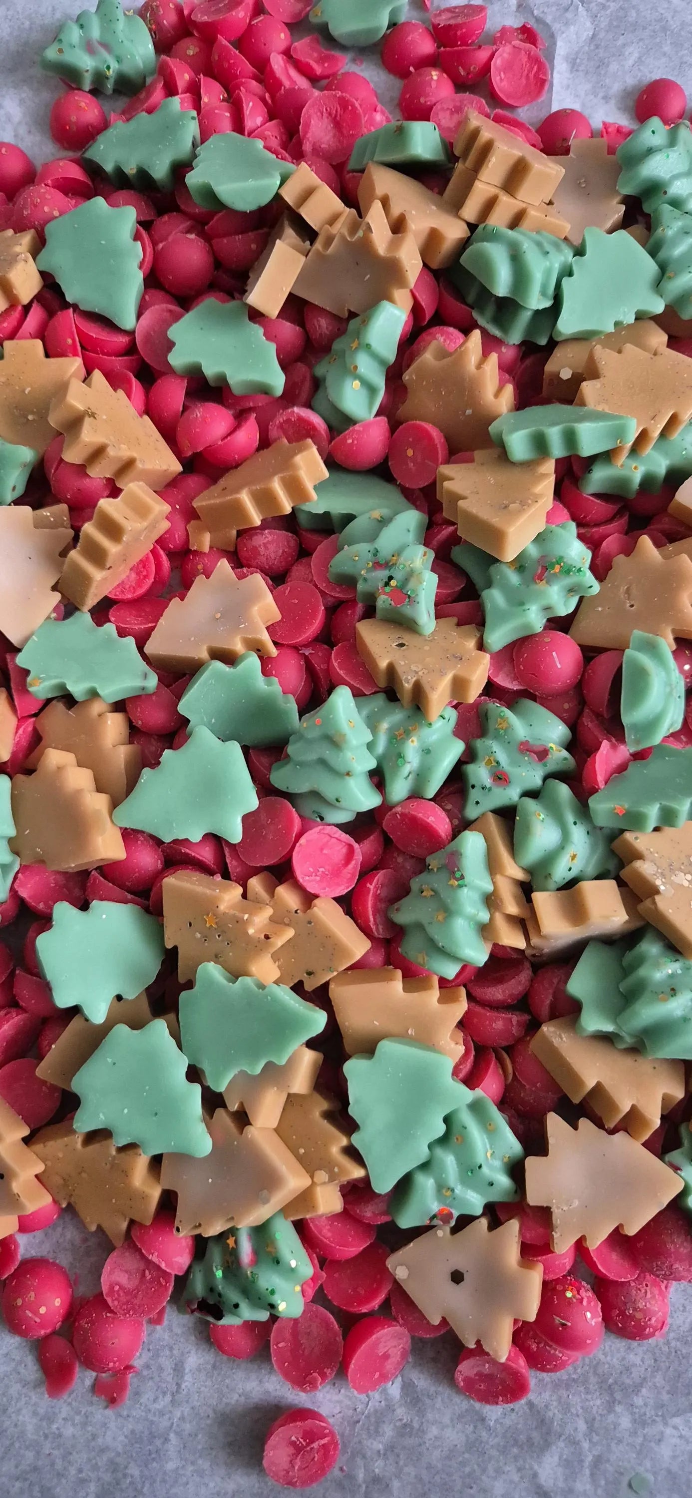 Christmas Tree Wax Melt Mini Shape in Glass Jar