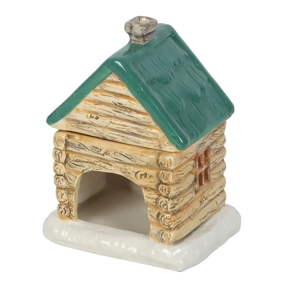 Cabin Ski Chalet Ceramic Wax Warmer