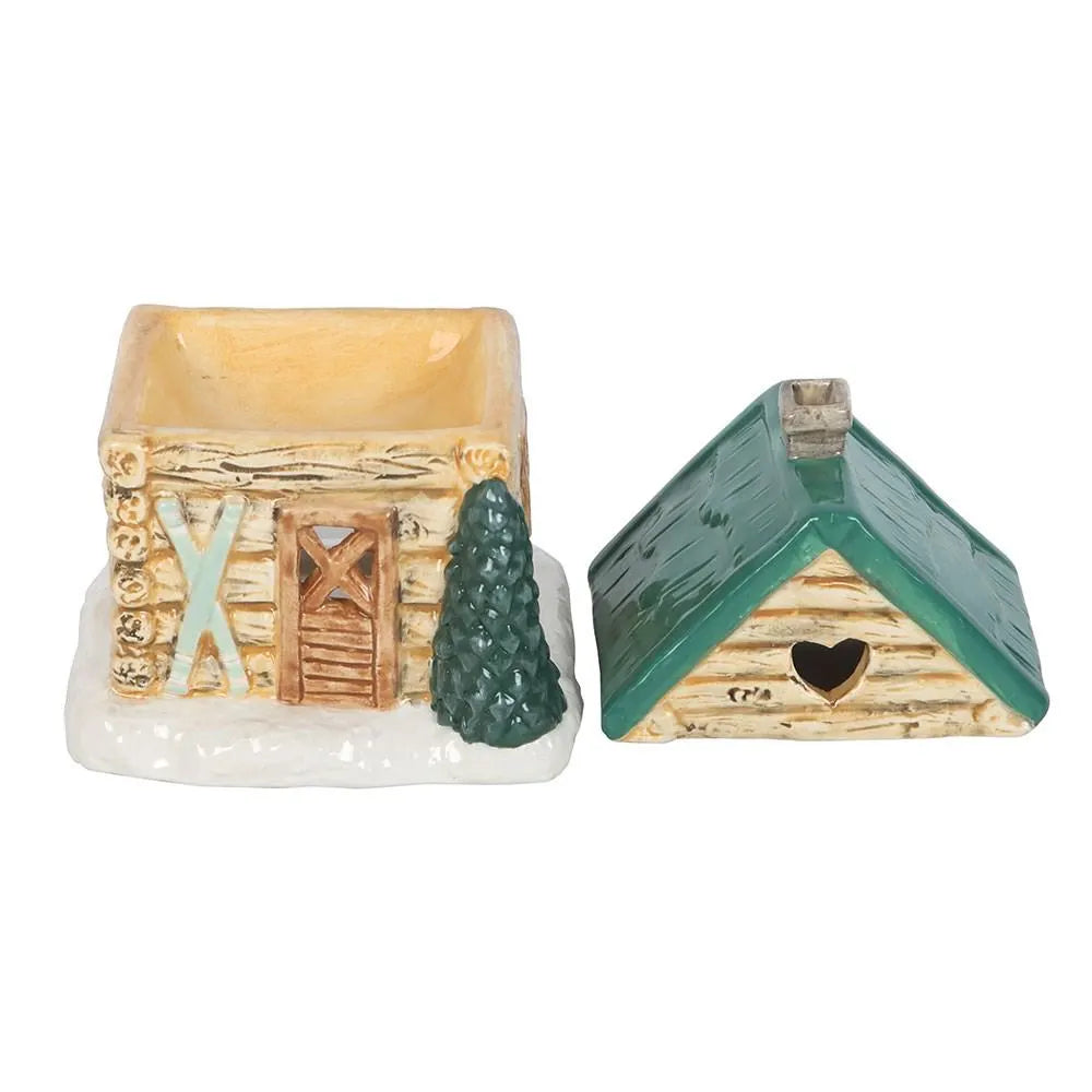 Cabin Ski Chalet Ceramic Wax Warmer