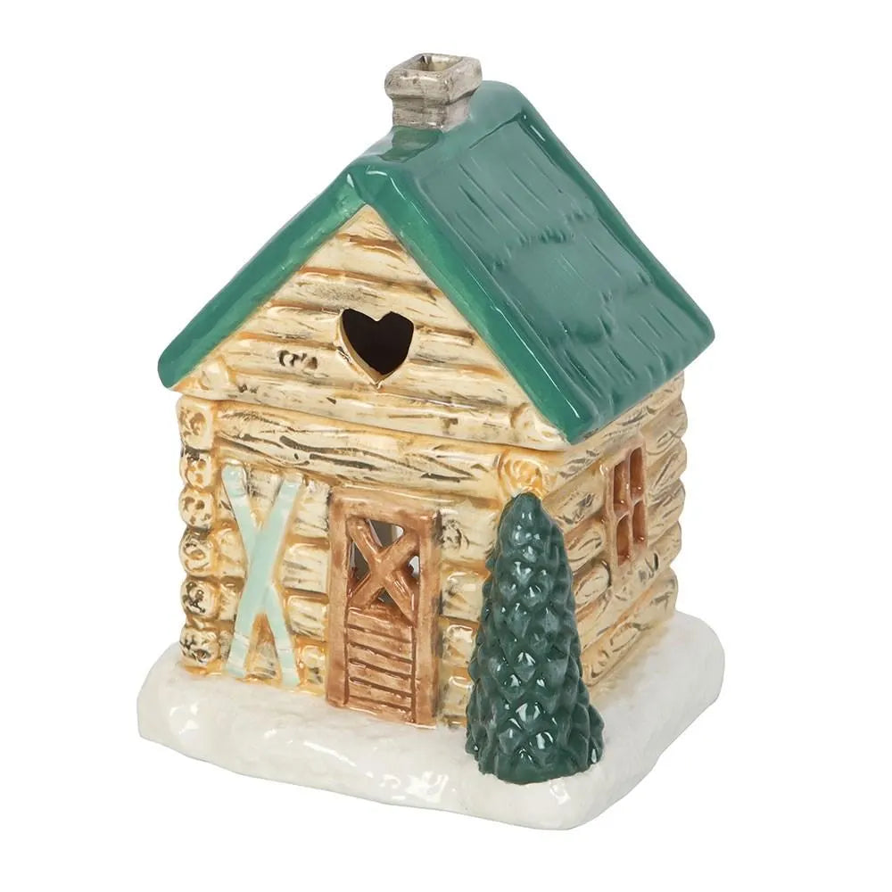 Cabin Ski Chalet Ceramic Wax Warmer