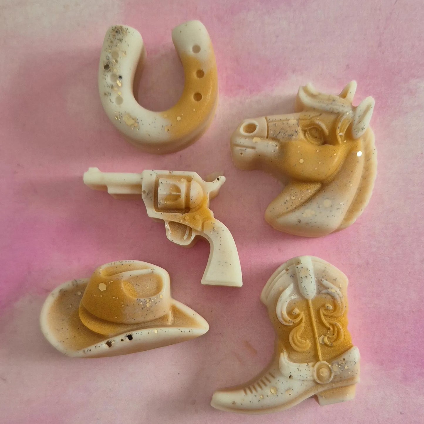 White Chocolate Wax Melt Cowgirl Shapes