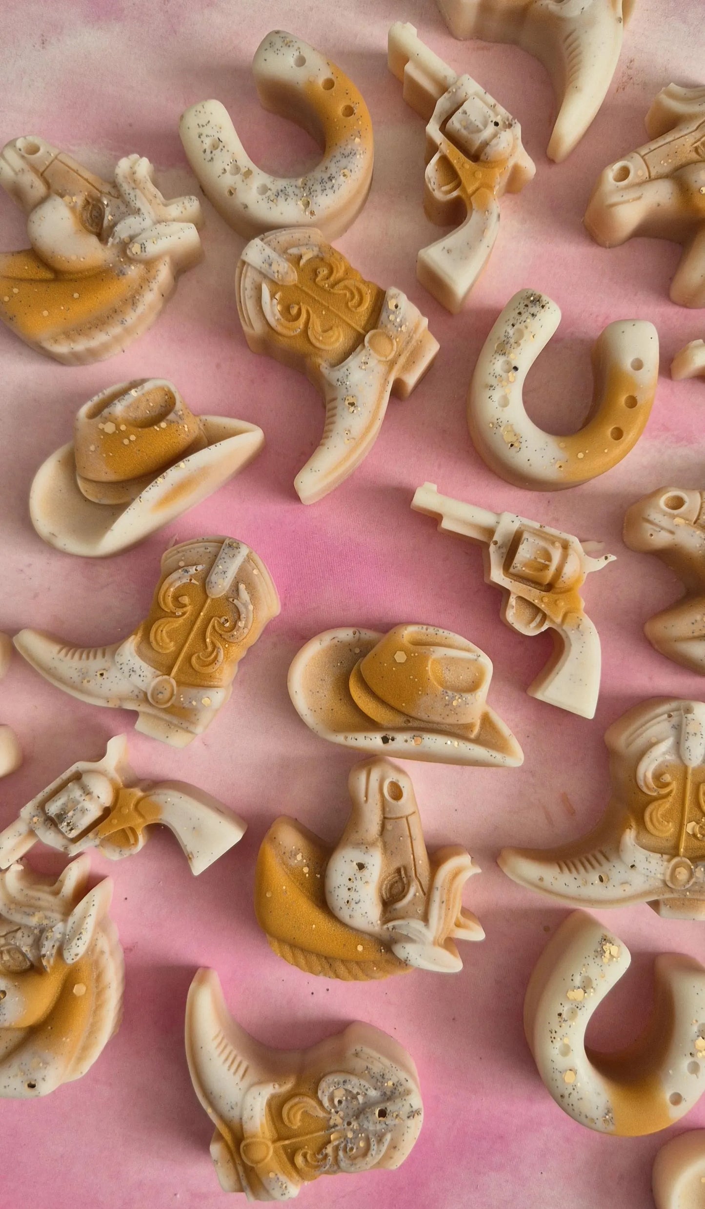 White Chocolate Wax Melt Cowgirl Shapes