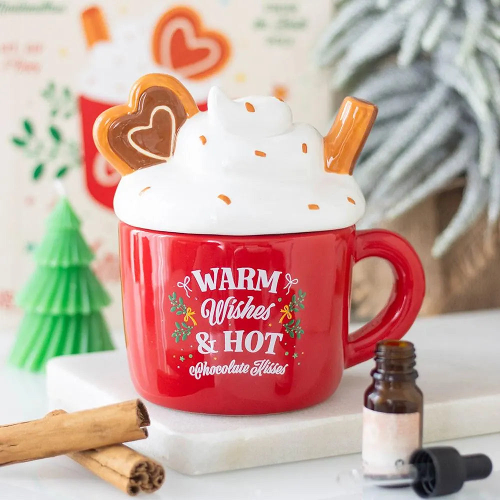 Hot Chocolate Mug Shaped Ceramic Wax Warmer