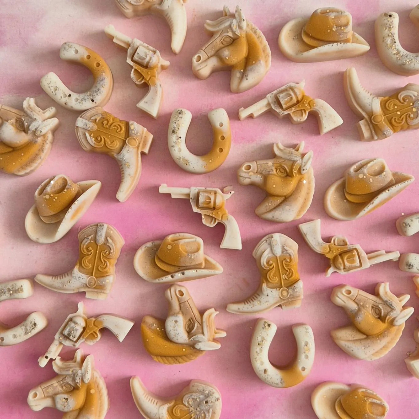 White Chocolate Wax Melt Cowgirl Shapes
