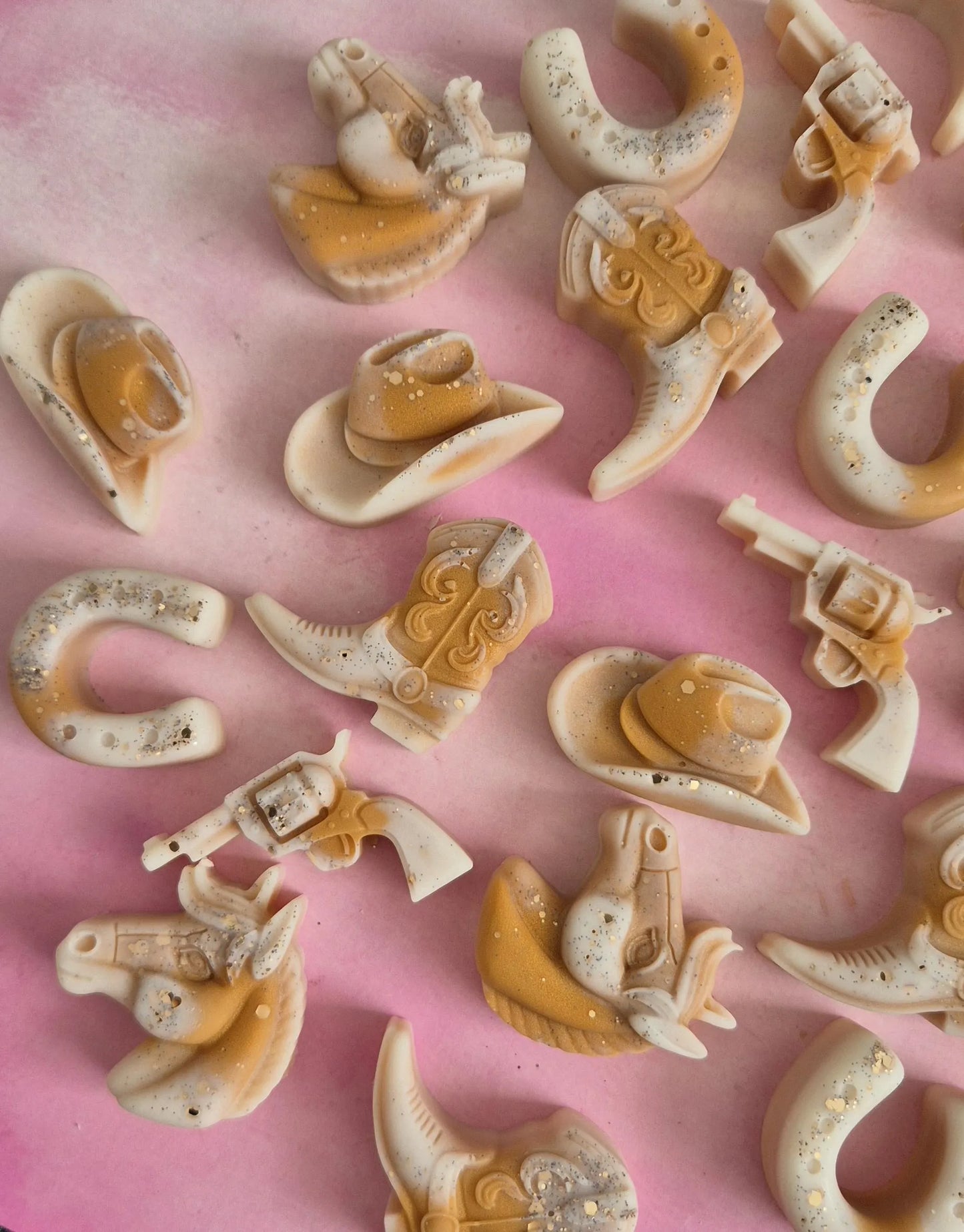 White Chocolate Wax Melt Cowgirl Shapes